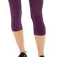 ID Ideology Women's High Rise Side Pocket Cropped Leggings Purple Size X-Small