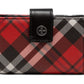 Giani Bernini Women's Framed Indexer Saffiano Plaid Wallet Red Size Regular