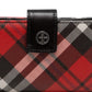 Giani Bernini Women's Framed Indexer Saffiano Plaid Wallet Red Size Regular