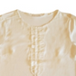 Charter Club Women's Short Sleeve Ruffle Top White Size Large