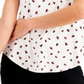 Alfani Women's Printed Top White Size XX-Large