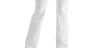 Style & Co Women's Button Fly Bootcut Jeans White Size 8