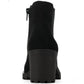 Sun + Stone Women's Morghan Lug Sole Block Heel Booties Black Size 6 M