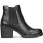 Sun + Stone Women's Morghan Lug Sole Block Heel Booties Black Size 8 M