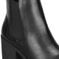 Sun + Stone Women's Morghan Lug Sole Block Heel Booties Black Size 10 M