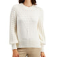 Charter Club Women's Popcorn Sweater White Size Medium