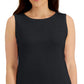Karen Scott Women's Cotton Scoop Neck Top Black Size Small