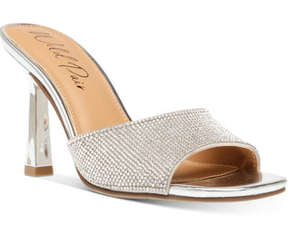 Wild Pair Women's Luuna Slide Dress Sandals Gray Size 9 M