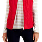Charter Club Women's Quilted Vest Red Size Petite Small