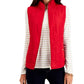 Charter Club Women's Quilted Vest Red Size Petite Large