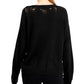 Bar Iii Womens Long Sleeve V Neck Sweater Black Size XXL