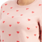 Style & Co Women's Heart Print Pullover Sweater Pink Size Medium