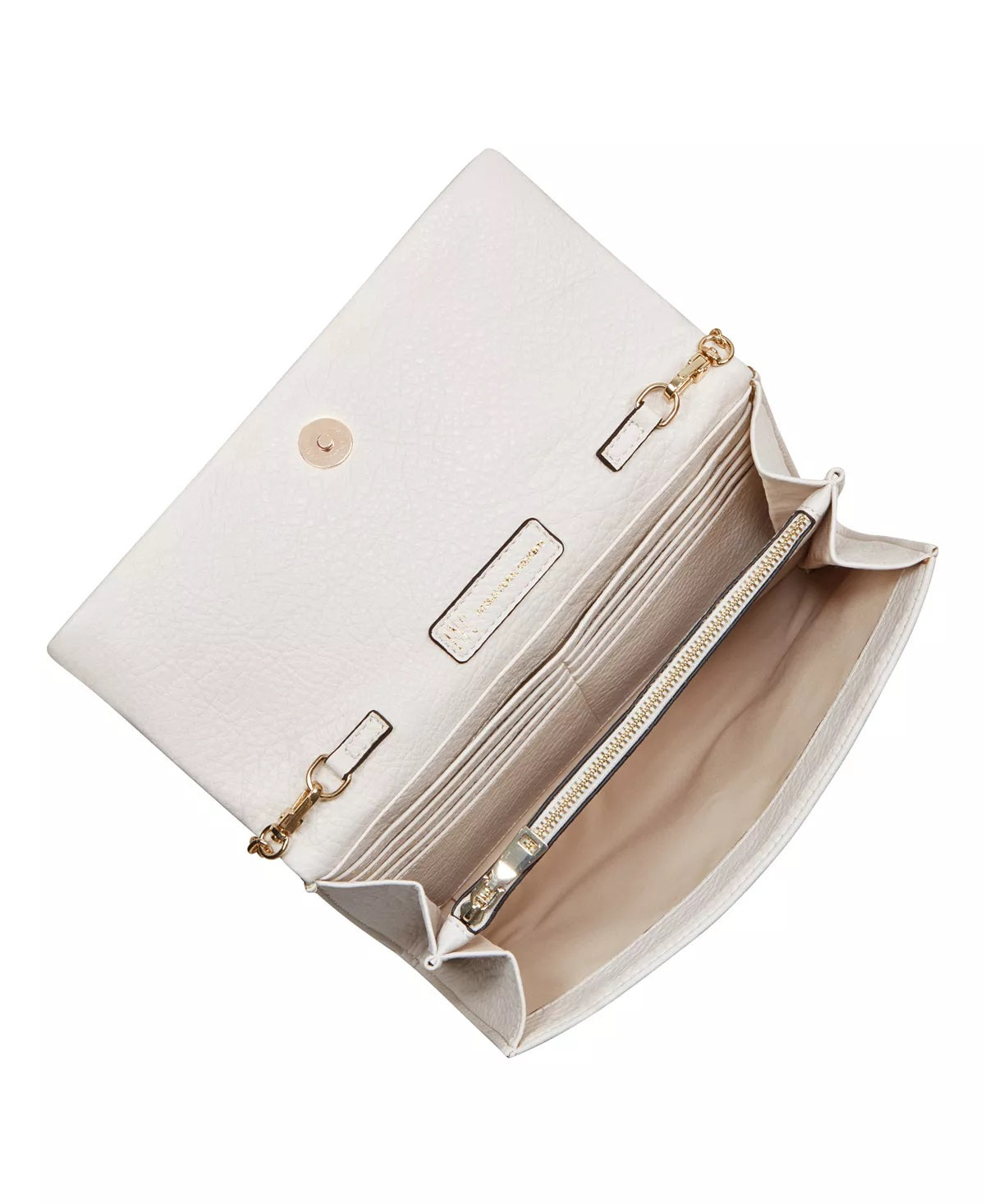 INC International Concepts Women's Averry Tunnel Convertible Clutch Crossbody White Size Regular