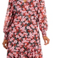Bar III Women's Floral Print Wrap Dress Pink Size Medium