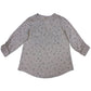 Style & Co Women's Cotton Star Daze Henley Top Gray Size Petite Large