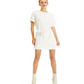 INC International Concepts Women's Mini T-Shirt Dress White Size Large