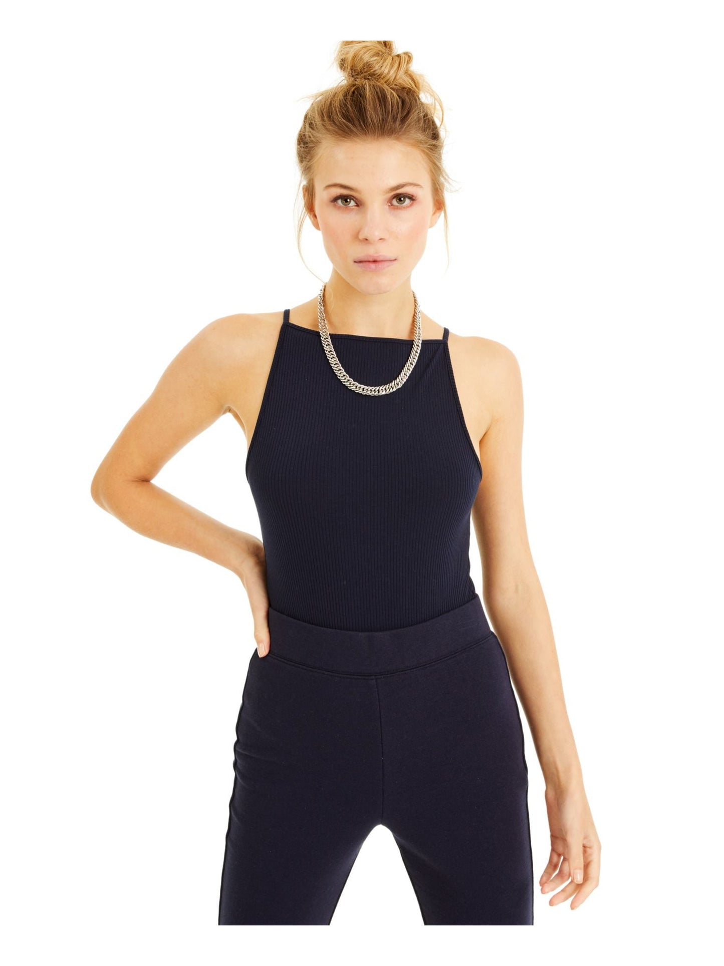 INC International Concepts Women's Skinny Shorts Blue Size Medium
