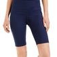 ID Ideology Women's Compression High Rise 10 Bike Shorts Blue Size XX-Large