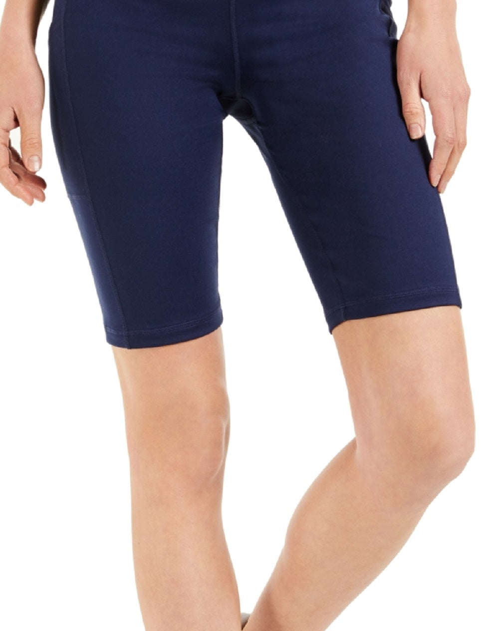 ID Ideology Women's Compression High Rise 10 Bike Shorts Blue Size XX-Large