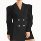 INC International Concepts Women's Crystal Button Blazer Dress Black Size Medium