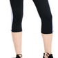 ID Ideology Women's Colorblocked Cropped Leggings Black Size S