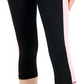 ID Ideology Women's Colorblocked Cropped Leggings Black Size Small