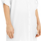 Alfani Women's Roll Tab Tunic Shirt White Size Large