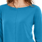 Alfani Women's 3/4 Sleeve Tunic Blue Size X-Large