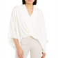 Alfani Women's Solid Dolman Sleeve Blouse White