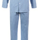 Club Room Men's Small Window Plaid Pajama Set Blue Size XX-Large