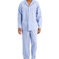 Club Room Men's 2 Pc Solid Oxford Pajama Set Blue Size Large