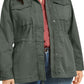 Style & Co Women's Cotton Utility Jacket Green Size 0X