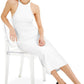 INC International Concepts Women's Ribbed Halter Dress White Size Large