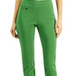 Alfani Women's Tummy-Control Pull On Skinny Pants Green Size 12 Petite