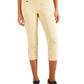 Alfani Women's Essential Pull On Capri With Tummy Control Brown Size 10