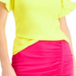 INC International Concepts Women's Ruffled Sleeve Top Yellow Size Medium