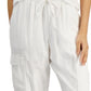 INC International Concepts Women's Utility Jogger Pants White Size X-Large
