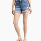 INC International Concepts Women's Frayed High Rise Shorts Blue Size 4