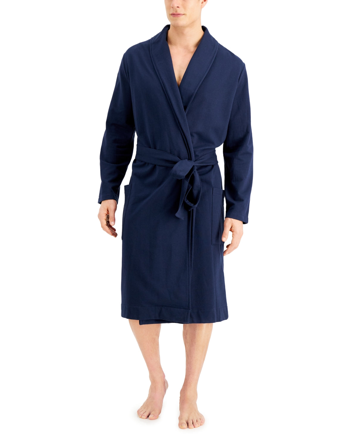 Alfani Men's Moisture Wicking Robe Blue Size Regular