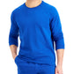 Alfani Men's Moisture Wicking Pajama Sweatshirt Blue Size X-Large