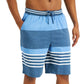 Club Room Women's Hawthorne Striped Pajama Shorts Blue Size M