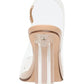Wild Pair Women's Dharma Slingback Clear Vinyl Pumps Brown Size 5.5 M