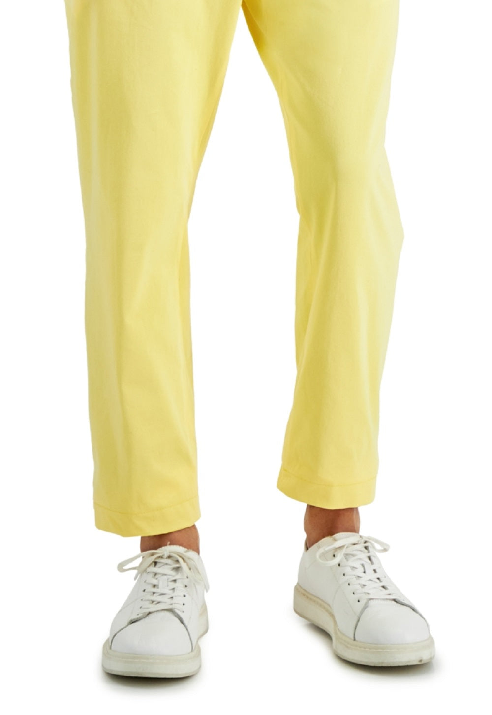 Club Room Men's Four Way Stretch Pants Yellow Size 36X30