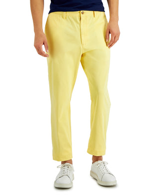 Club Room Men's Four Way Stretch Pants Yellow Size 36X30