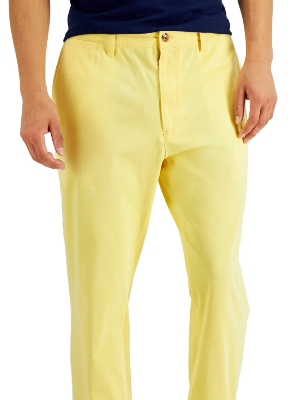 Club Room Men's Four Way Stretch Pants Yellow Size 40X30
