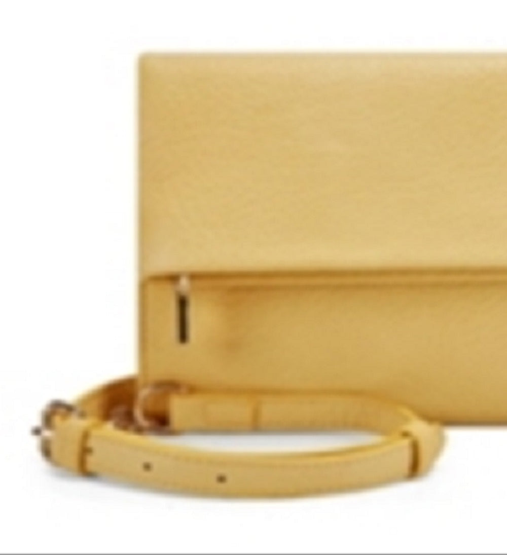 INC International Concepts Women's Averry Tunnel Crossbody Yellow Size Regular