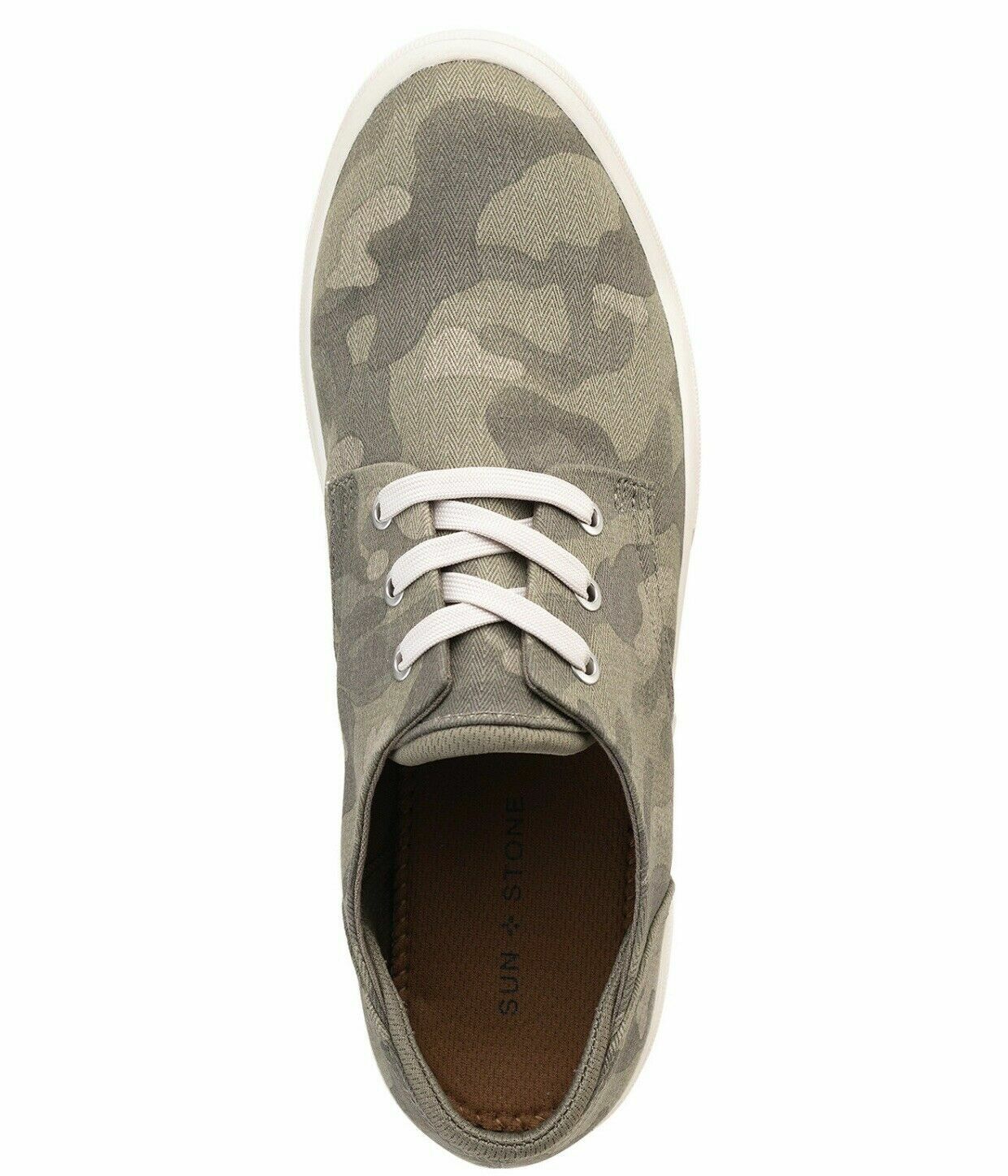 Sun + Stone Men's Kiva Lace Up Core Sneakers Green Size 8 M
