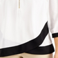 JM Collection Women's Colorblocked Top White Size X-Large