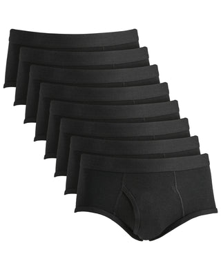 Club Room Men's Briefs 8-Pack  Black Size Medium