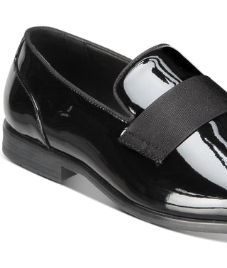 Alfani Men's Haydan Patent Slip On Loafers Black Size 9